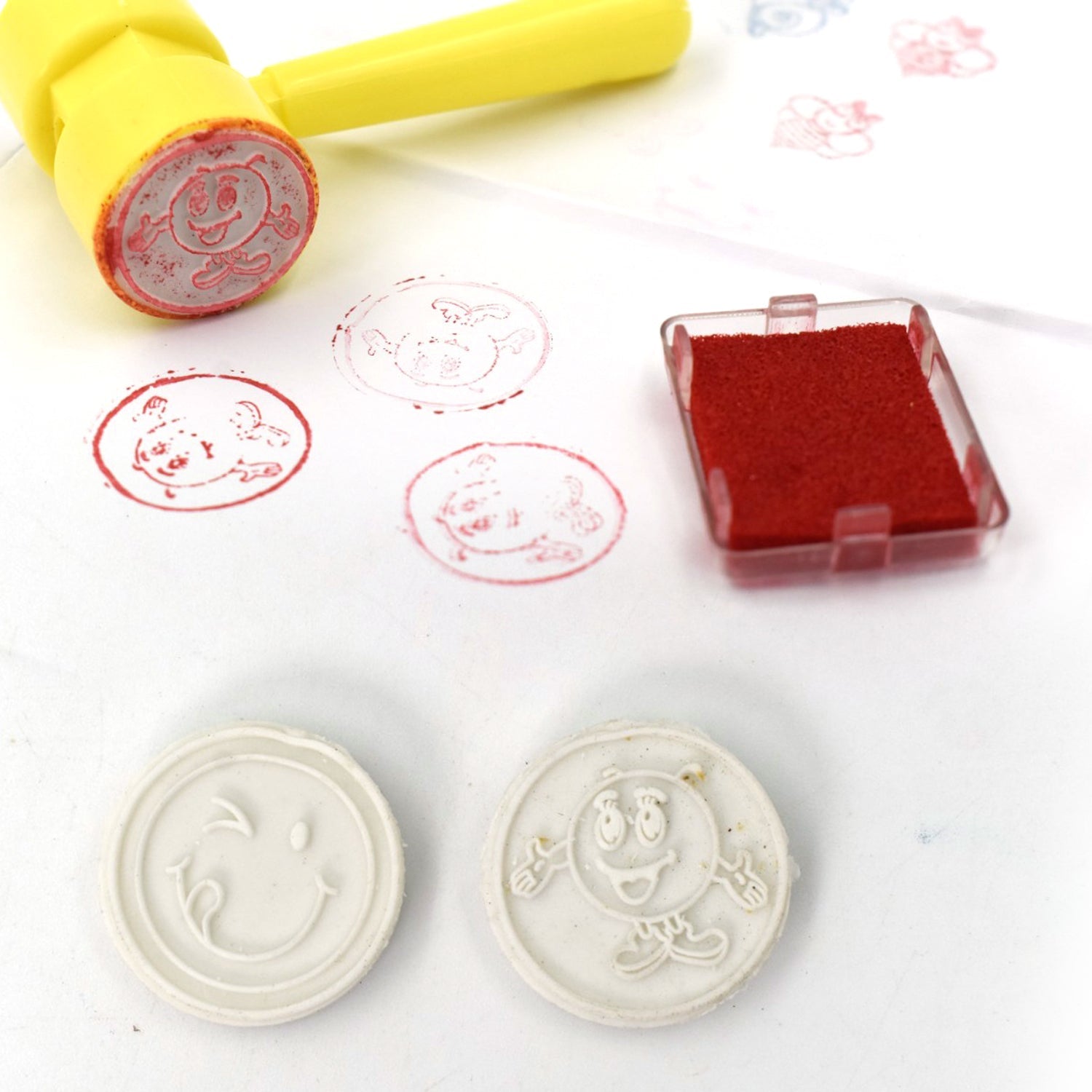 4810 Hammer Stamps 4 pieces - Smile Face 2 Hammer Seal Stamps with Small Hammer for Kids Theme Stamps for School Craft & Prefect Gift for Teachers, Parents and Students (Multicolor) freeshipping - DeoDap 4810 Hammer Stamps 4 pieces - Smile Face 2 Hammer Seal Stamps with Small Hammer for Kids Theme Stamps for School Craft & Prefect Gift for Teachers, Parents and Students (Multicolor) freeshipping - DeoDap